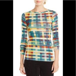 BCBGMAXAZRIA “Agda” long sleeve layering top
